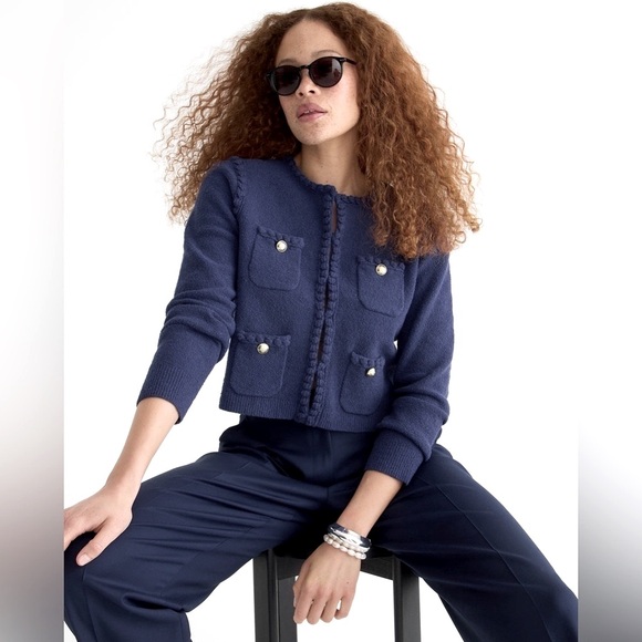 J. Crew Jackets & Blazers - NWT J.Crew Odette Lady Jacket In Cotton Blend Boucle